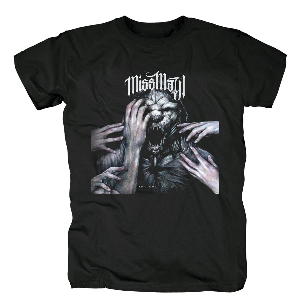 Miss May I Heavy Metal Cotton T-shirt Black Tees Rock T Shirt Harajuku Streetwear Mens Short Sleeve T-shirt Graphic Tees Tops - Premium T-Shirt from Lizard Vigilante - Just $23.99! Shop now at Lizard Vigilante