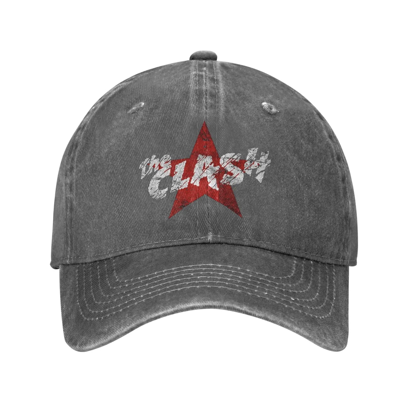 Clash Red Star Punk Rock Baseball Cap Trucker Hat Unisex Adjustable Sun Visor