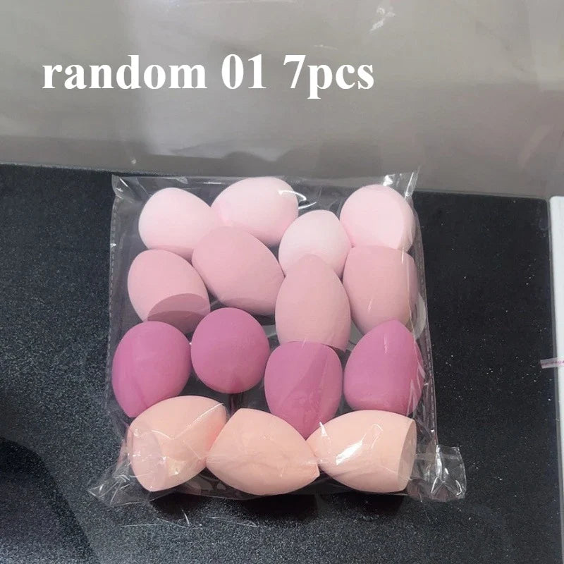 1/3/5/7/20PCS Wet and dry puff random color and shape sponge liquid foundation BB cream powder applying makeup egg