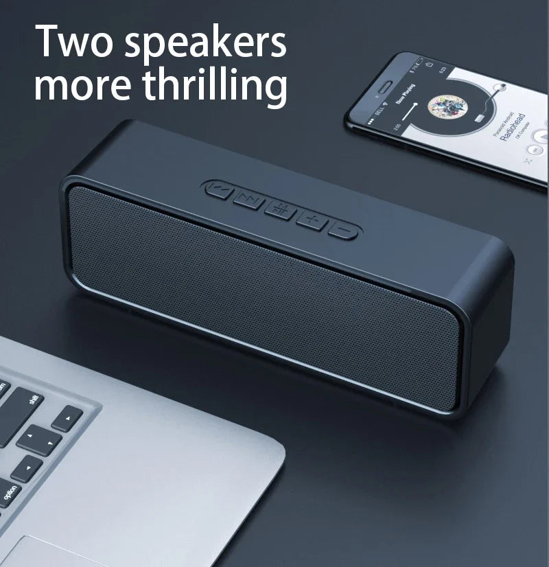 S11 Bluetooth Small Speaker Music Player Stereo USB TF Card Home Outdoor Sports Portable Mobile Phone Car Subwoofer Big Battery