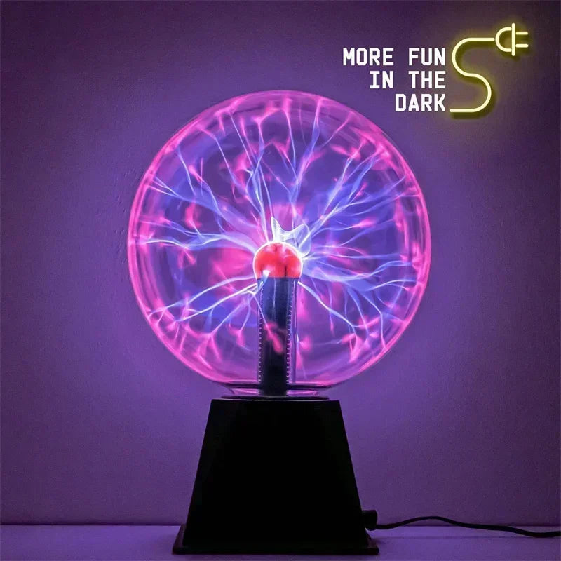 ZODOLAMP 8-Inch Sound Control Magic Plasma Ball Lamp - LED Night Light & Touch-Sensitive Christmas Party Decor - Premium plasma ball from Lizard Vigilante - Just $16.99! Shop now at Lizard Vigilante