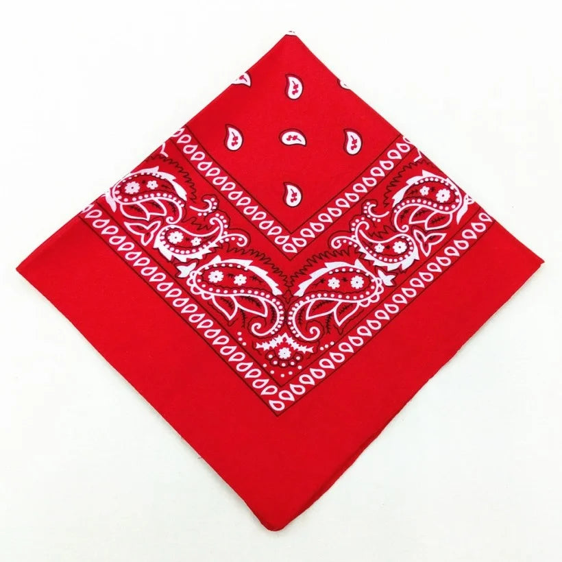 Unisex Cotton Bandana – Men’s & Women’s Paisley Cowboy Biker Headwrap Scarf - Premium Bandana from Lizard Vigilante - Just $2.99! Shop now at Lizard Vigilante