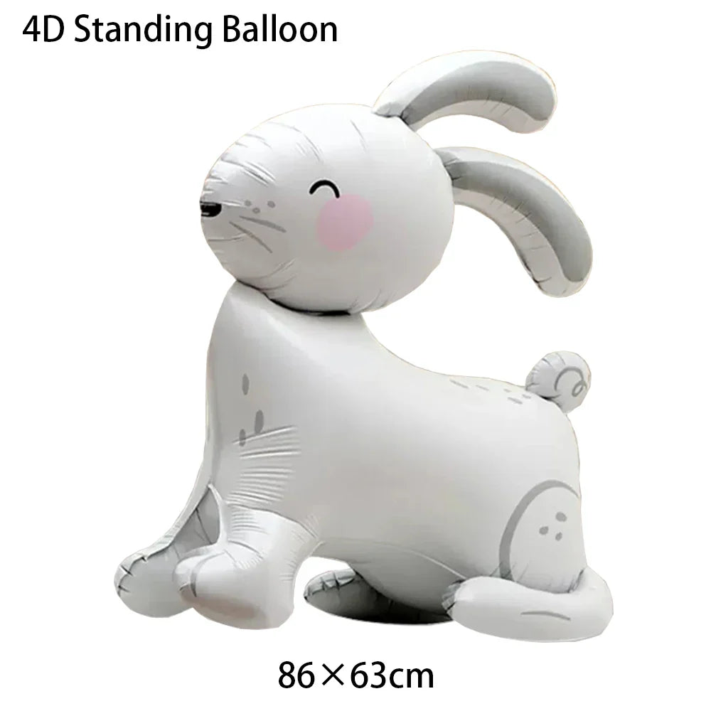 Easter Bunny Inflatables Balloon Decorations Standing Carrot Balloons Cute Carrot Rabbit Happy Easter Party Birthday Decorations