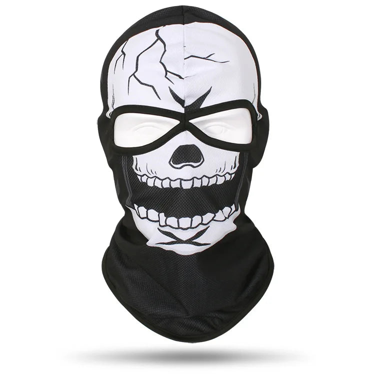 Skull Bandana Balaclava for Men & Women – Halloween Windproof Sports Scarf, Full Face Cover for Riding, Skiing, Fishing, Hiking, and More - Premium T-Shirt from Lizard Vigilante - Just $19.99! Shop now at Lizard Vigilante