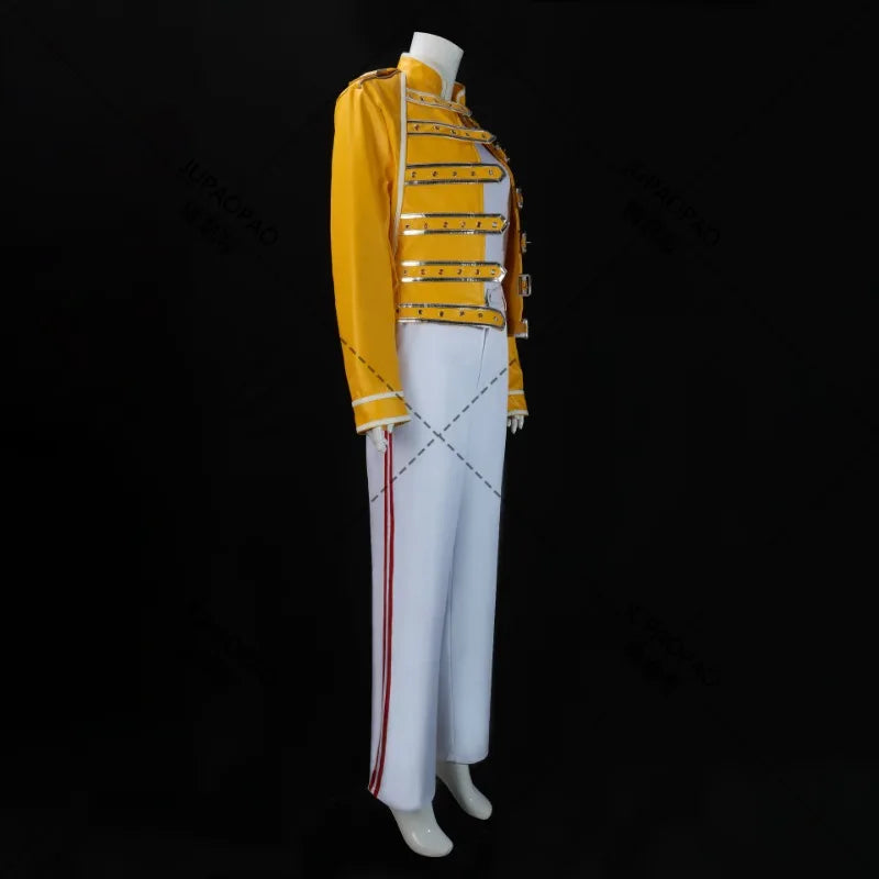 Freddie Mercury Cosplay Costume | Queen Lead Singer Outfit - Premium costume from Lizard Vigilante - Just $98.88! Shop now at Lizard Vigilante