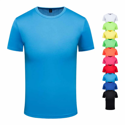 The Ultimate Quick-Dry Round Neck T-Shirt – Large Size Men's & Women's Breathable & Comfy Polyester Tee (Up to 4XL) for Casual Adventures - Premium t-shirt from Lizard Vigilante - Just $23.88! Shop now at Lizard Vigilante