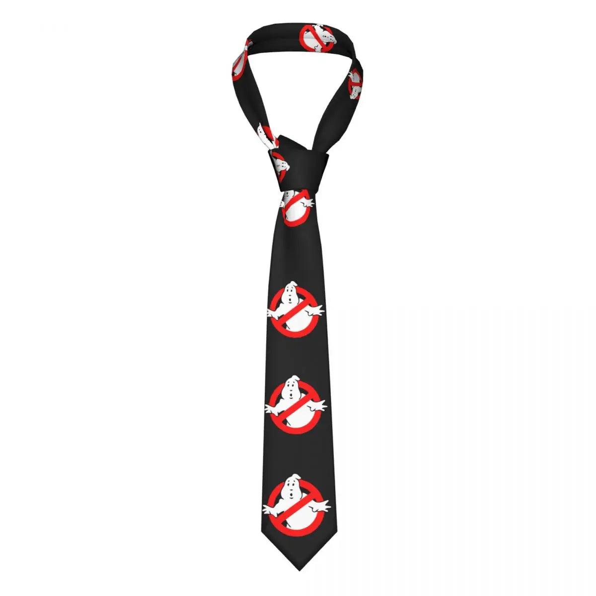 Ghost Busters Neck Tie Funny Movie Retro Trendy NeckTies For Adult Wedding Great Quality Collar Tie Printed Necktie Accessories - Lizard Vigilante