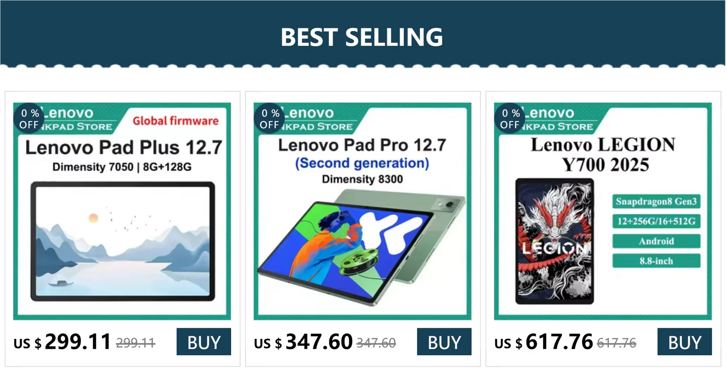 New Lenovo Xiaoxin Pad Pro 12.7 2025 Tablet Dimensity 8300 2.9k Resolution 144Hz Refresh WIFI 10200mAh Android ZUI16 Tablet PC