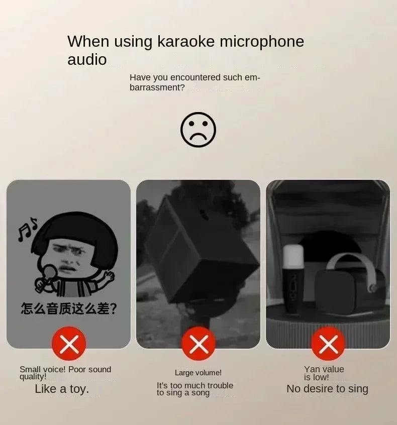 Wireless Bluetooth singing karaoke speaker microphone speaker microphone home family ktv integrated mobile phone handheld