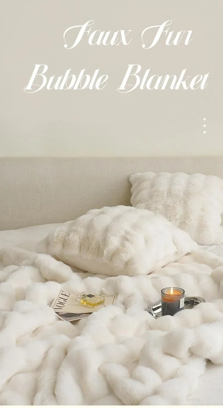 Heavy Luxe Faux Fur Chaos Blanket – Plaid Panther Edition - Premium blanket from dsers - Just $24.99! Shop now at Lizard Vigilante