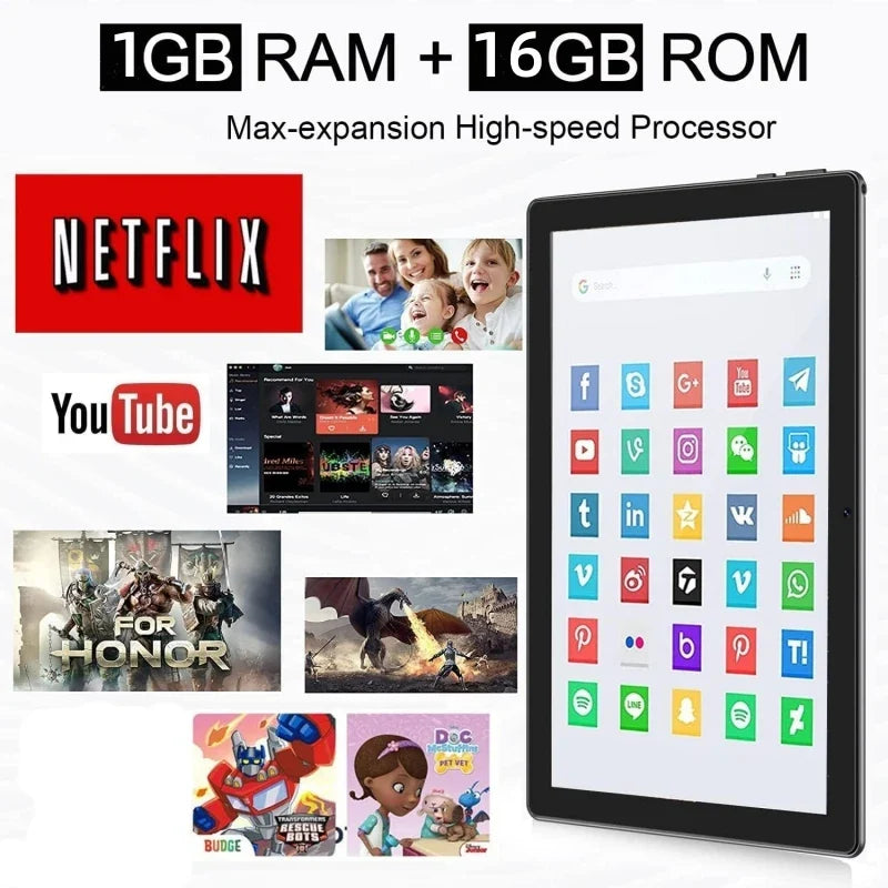 7 INCH 1GB RAM 16GB ROM RCT6973 Android 6.0 Tablet PC Sofiaboard RK30sdk Quad-Core 1024 x 600 pixels WIFI Dual Camera