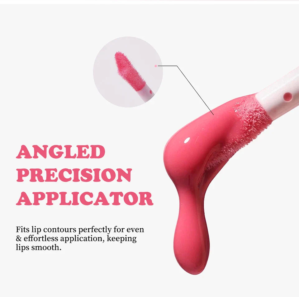 Lip Oil Lipstick Set Lightweight Peach Flavor Lipgloss Lip Deeply Moisturizing Long Lasting Hydration Lip Makeup Cosmetics