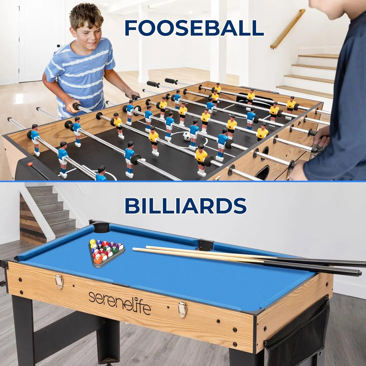 48" 6-in-1 Multi Game Table – Full-Size Indoor & Outdoor Arcade Sports Table with Pool, Air Hockey, Foosball, Basketball, Table Tennis, and Dining - Premium game table from Lizard Vigilante - Just $199.88! Shop now at Lizard Vigilante