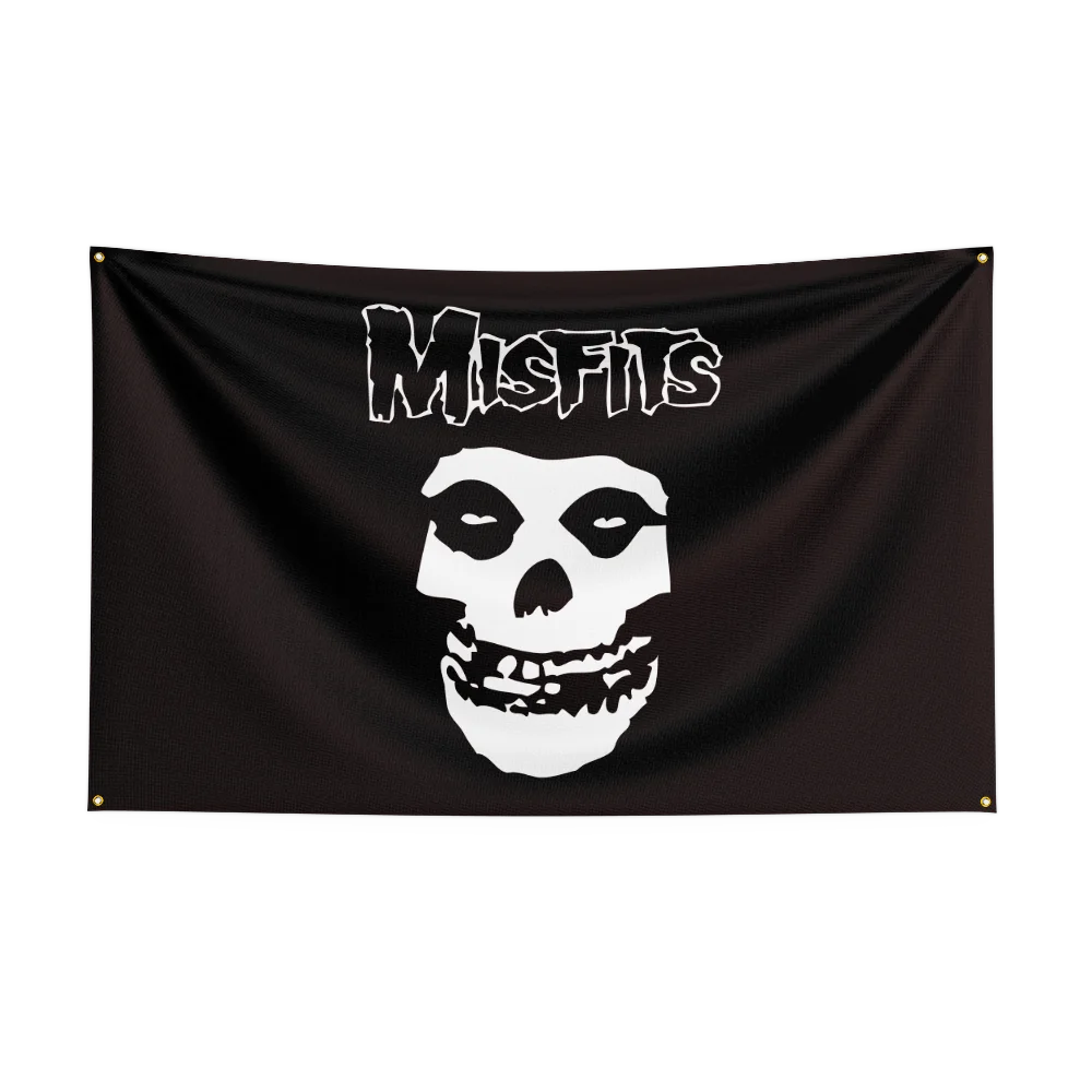 3x5 Ft Punk Band The Misfits Flag – Polyester Digital Printing Banner for Bedroom, Wall Art, Outdoor Tapestry Decoration - Premium flag from Lizard Vigilante - Just $17.99! Shop now at Lizard Vigilante