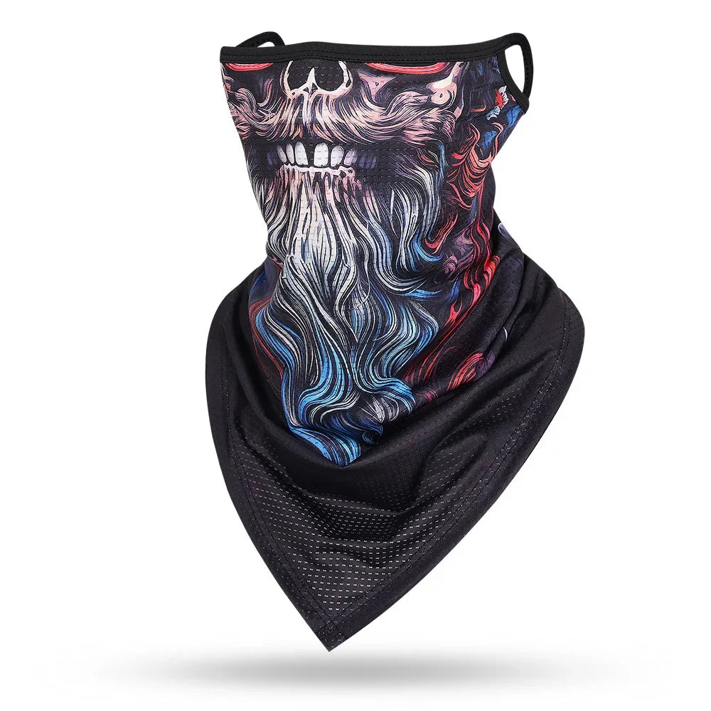 Beard Skull Face Balaclava - Versatile Protective Mask for Men and Women - Premium face mask from Lizard Vigilante - Just $17.99! Shop now at Lizard Vigilante