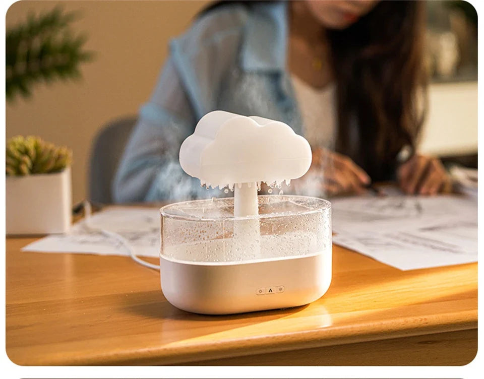 Mi Mushroom Air Humidifier Wireless Fragrance Diffuser Bedroom Essential Oils Diffuser Rain Cloud Night Light Home Appliance