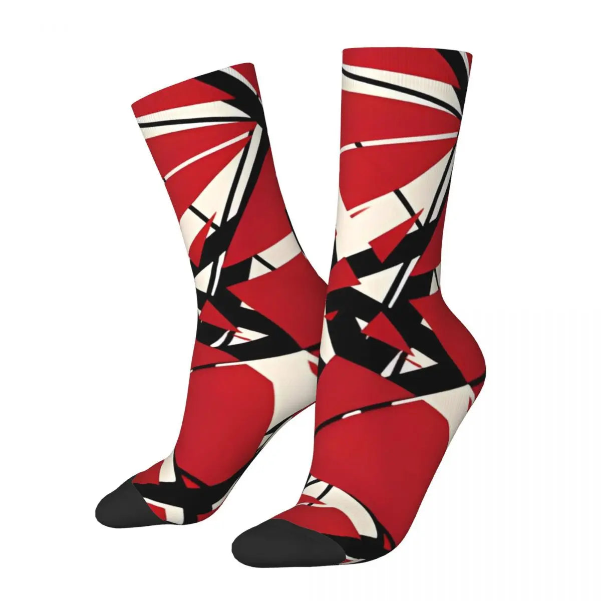 Eddie Van Halen Stripe Socks That Will Make You Feel Like a Guitar God - Premium socks from Lizard Vigilante - Just $19.84! Shop now at Lizard Vigilante