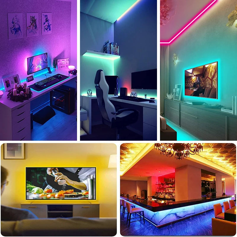 RGB 5050 LED Strip Lights for TV – USB 5V Backlight Tape | Perfect for Home, Parties, and Decoration - Premium LED Strip Lights from Lizard Vigilante - Just $22.99! Shop now at Lizard Vigilante