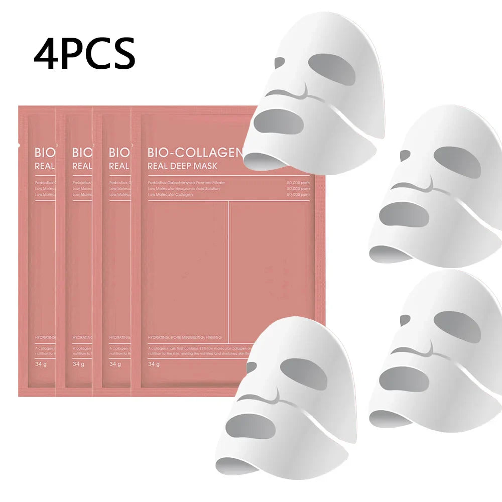 Bio-Collagen Face Mask Collagen Protein Hydrogel Soft Gel Mask Deep Moisturizing For Women Skin Care Products