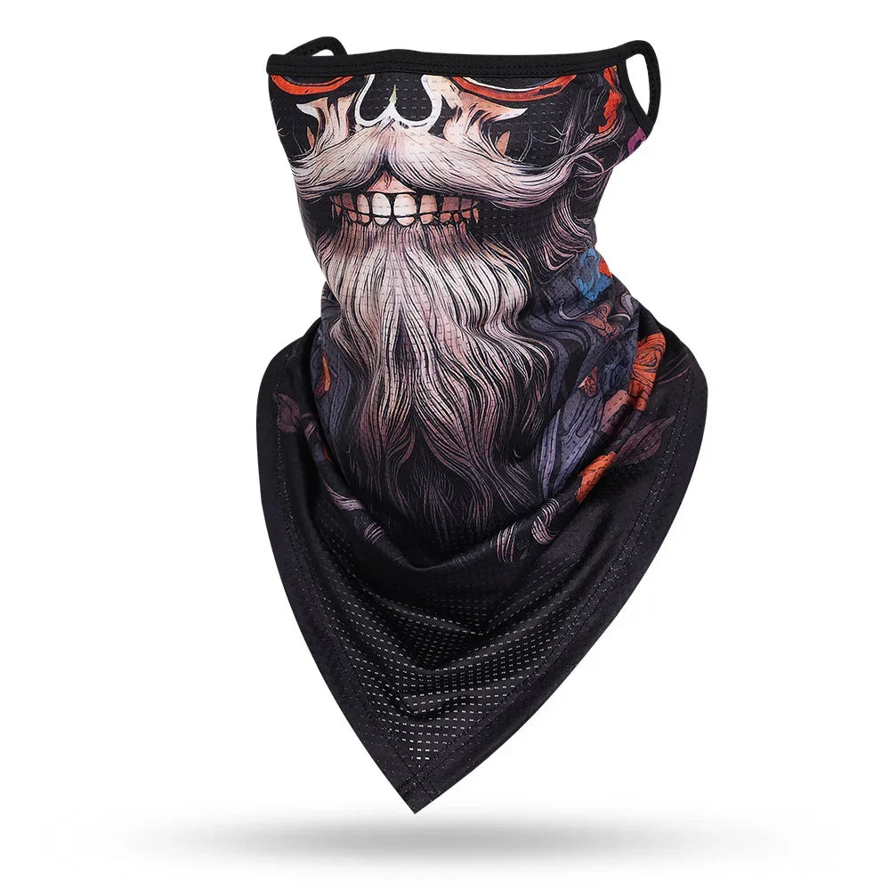 Beard Skull Face Balaclava - Versatile Protective Mask for Men and Women - Premium face mask from Lizard Vigilante - Just $17.99! Shop now at Lizard Vigilante