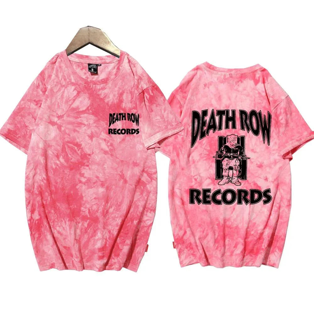 Death Row Records Double-Sided Print T-Shirt – Tupac 2Pac Hip Hop Tie-Dye Tee for Men & Women - Premium  from Lizard Vigilante - Just $24.88! Shop now at Lizard Vigilante