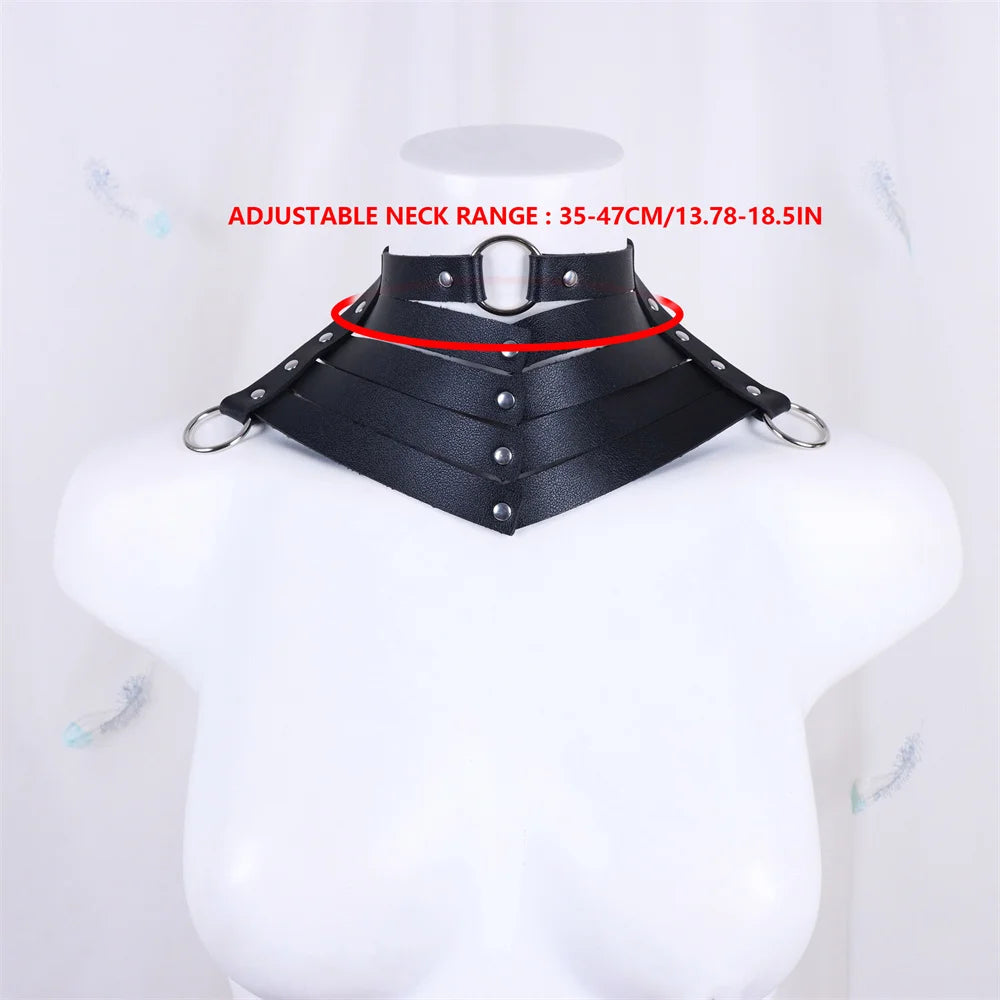 HELLBITE Harajuku Rivet Choker – Gothic Punk Collar for Women, Rock Show Ready, Y2K Spiked Leather Vibe - Premium collar from dsers - Just $9.99! Shop now at Lizard Vigilante