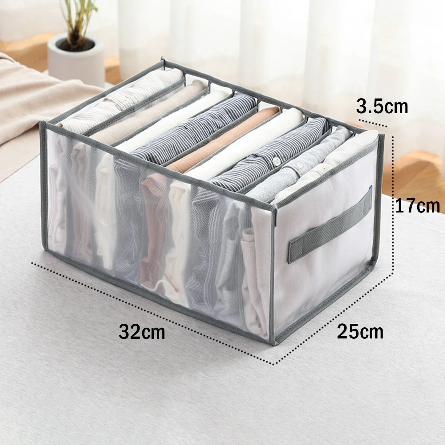 Fabric Underwear Bra Storage Box Underwear Sorting Box Panty Socks Compartment Storage Box Drawer Organizer Home Storage
