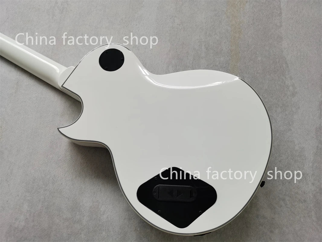 Iron Cross Valkyrie Pro — White Warhammer Single-Cut Guitar With Mahogany Core & Midnight Hardware