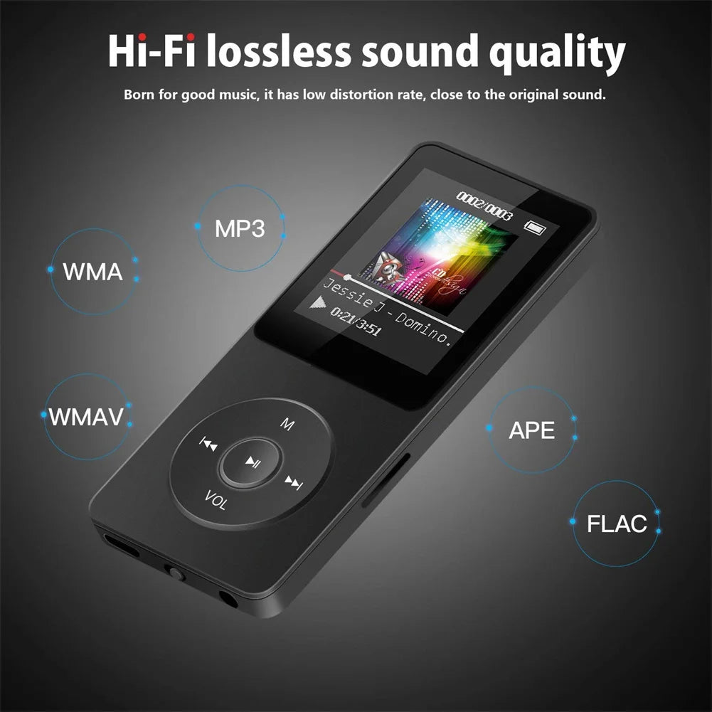 Mp3 Music Player Bluetooth-Compatible Portable Mp4  External Ultra-Thin Student Mp3 Recording - Premium mp3 player from Lizard Vigilante - Just $22.99! Shop now at Lizard Vigilante