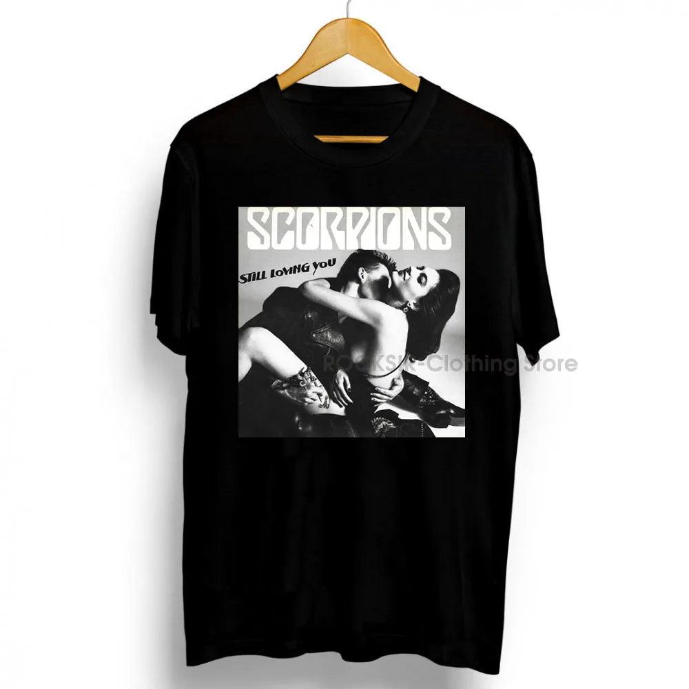 Scorpions 56th Anniversary T-Shirt – Heavy Metal Rock Band – Blackout Cotton Round Neck Graphic Tee - Premium T-Shirt from Lizard Vigilante - Just $22.99! Shop now at Lizard Vigilante