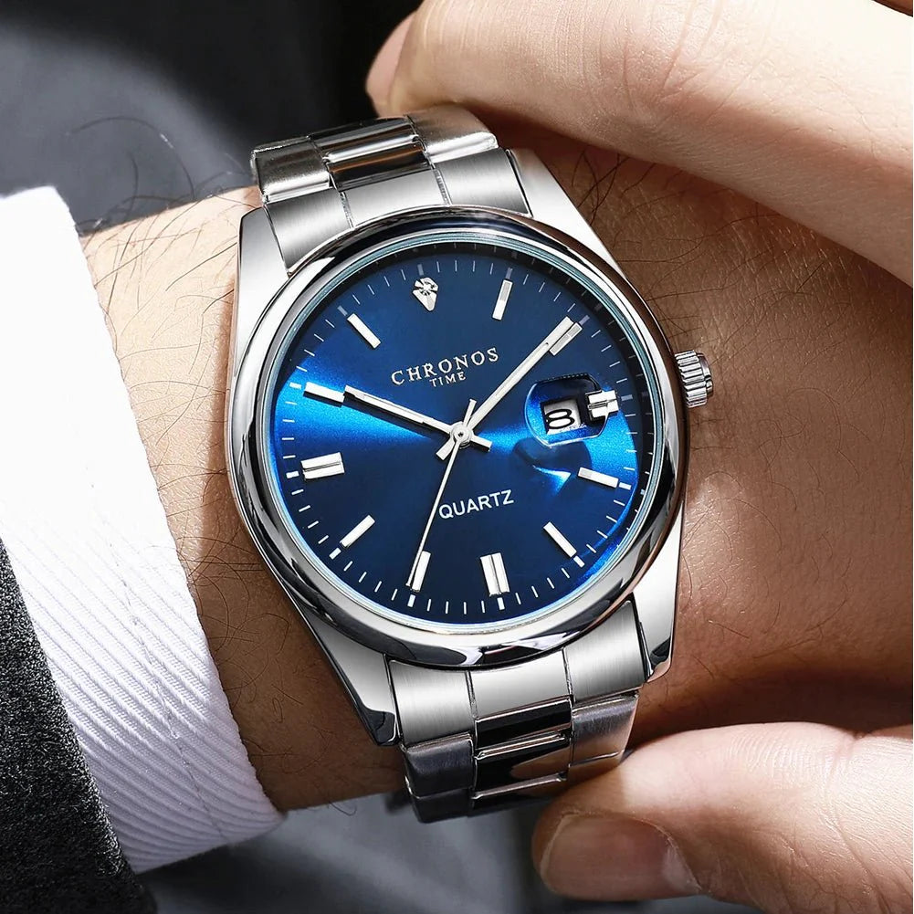 Men's Luxury Quartz Stainless Steel Watch