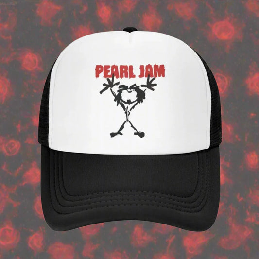 Red Pearl Jams Grunge Rock Band Unisex Mesh Baseball Cap - Preppy Snapback Caps for Women & Men, Spring Summer Sunscreen Hat - Premium Hats from dsers - Just $23.88! Shop now at Lizard Vigilante