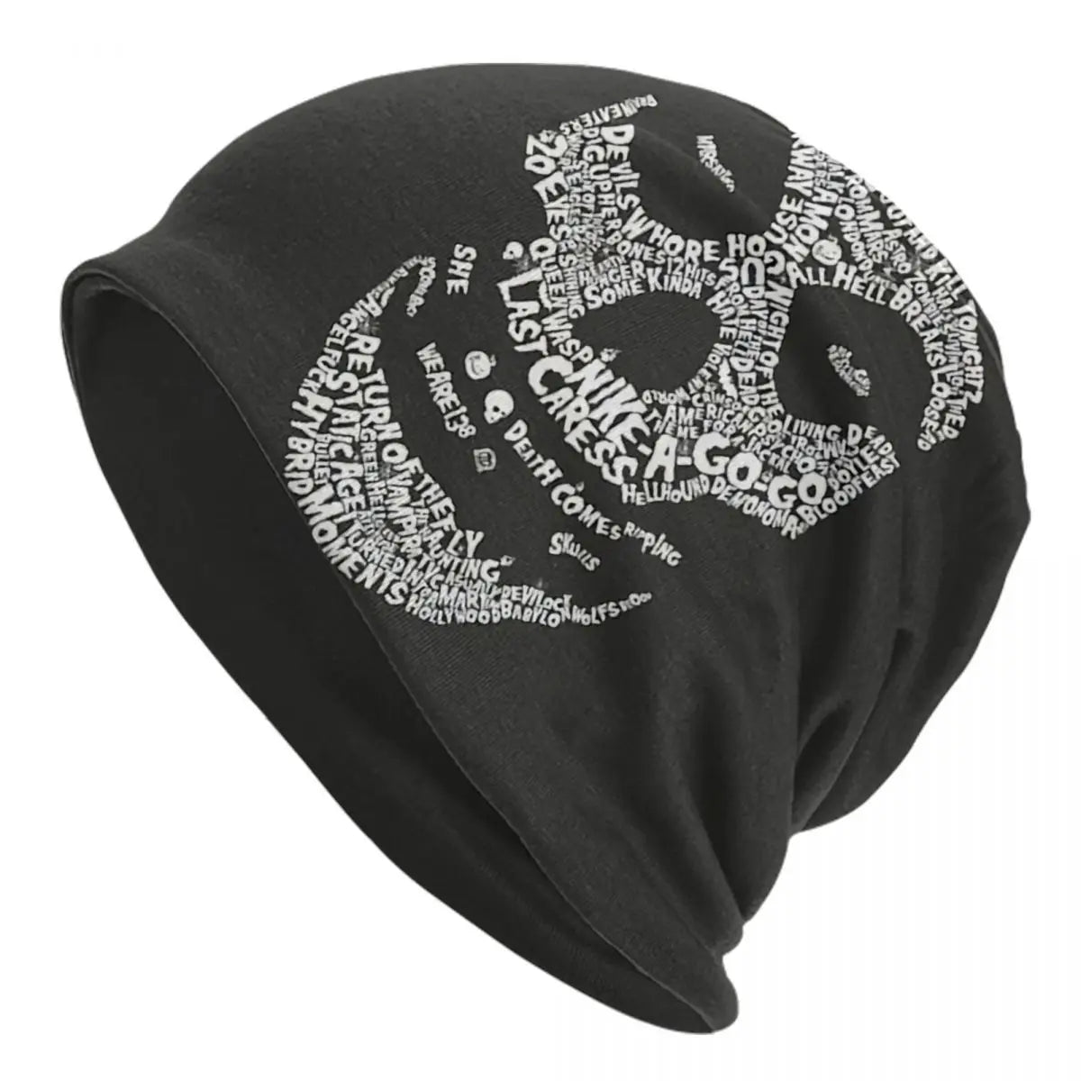 Custom Punk Rock Band Misfits Beanie - Unisex Winter Warm Knit Hat - Premium skull cap from Lizard Vigilante - Just $18.88! Shop now at Lizard Vigilante