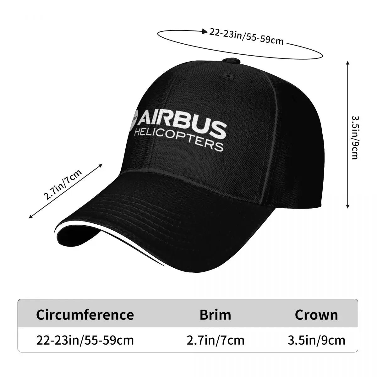 Airbus Helicopters Tactical Baseball Cap Military Outdoor Adjustable Golf Hat Streetwear