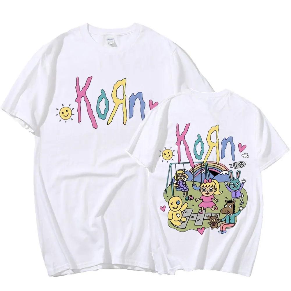 Rock Out with Korn: Oversized Tee for the Whole Crew (Unisex) - Premium  from Lizard Vigilante - Just $15.99! Shop now at Lizard Vigilante