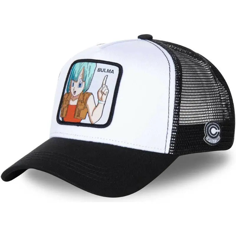 New Dragon Ball Trucker Hat Son Goku Cap Summer Travel Peaked Cap Men's Embroidery Hip-Hop Cap Style Sun Visor Adjustable Mesh - Premium cap from Lizard Vigilante - Just $4.99! Shop now at Lizard Vigilante