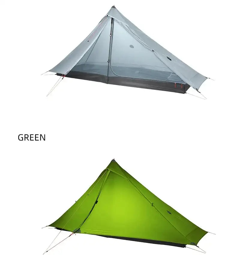 [HODR] 3F UL GEAR Lanshan 1 pro Tipi Tent Rodless Solo Ultralight 690g 20D Nylon Fabric Camping Season Tent Trekking Tents