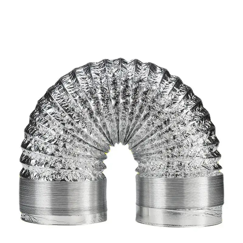 ∅150mm Double Layer Aluminum Foil Pipe Flexible Ventilation Duct for Kitchen Bathroom Extractor Dryer Fan Grow Tent 1.5m-6m