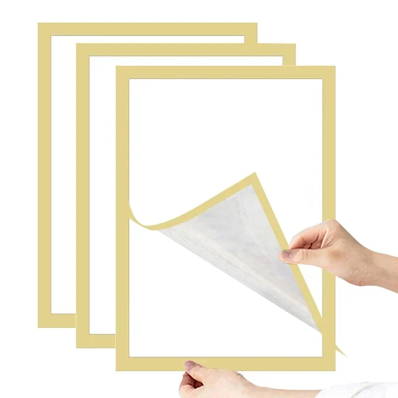 A4/A5/A6 Black Magnetic Photo Frame Publicity Column Advertising Column Self Adhesive Soft Poster Frame Certificate Folder