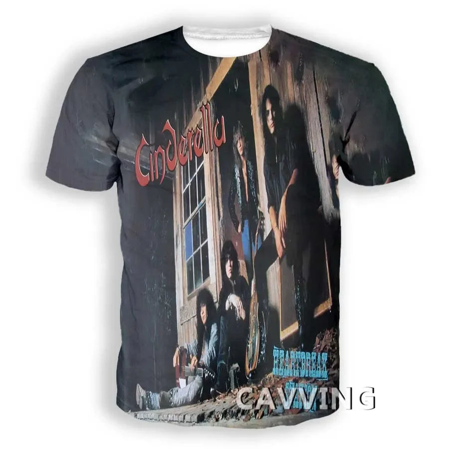 Cinderella Rock 3D Print Tee – Fierce Harajuku Vibes for Rebels & Royalty, Men’s & Women’s Summer Casual Streetwear - Premium tee from dsers - Just $10.99! Shop now at Lizard Vigilante