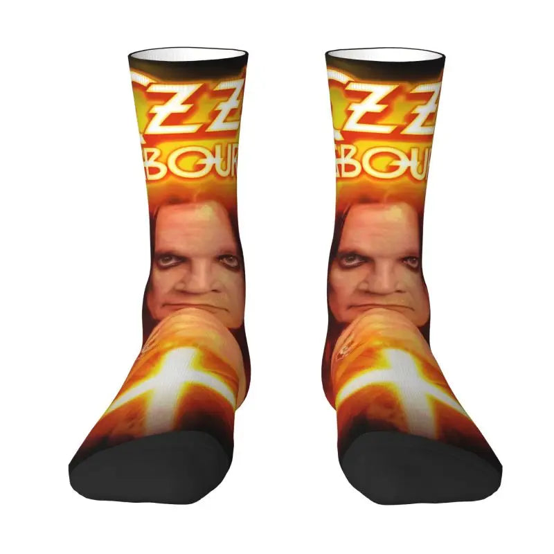 Ozzy Osbourne British Rock Heavy Metal 3D Printed Crew Socks - Premium socks from Lizard Vigilante - Just $18.88! Shop now at Lizard Vigilante