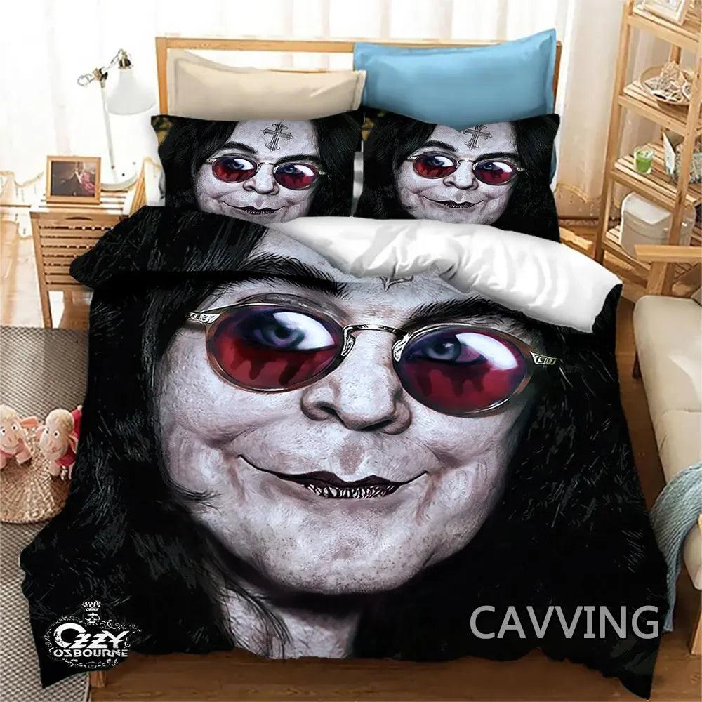 Dive into Heavy Metal Dreams with the Ozzy Osbourne 3D Bedding Set - Premium bedding from Lizard Vigilante - Just $63.99! Shop now at Lizard Vigilante