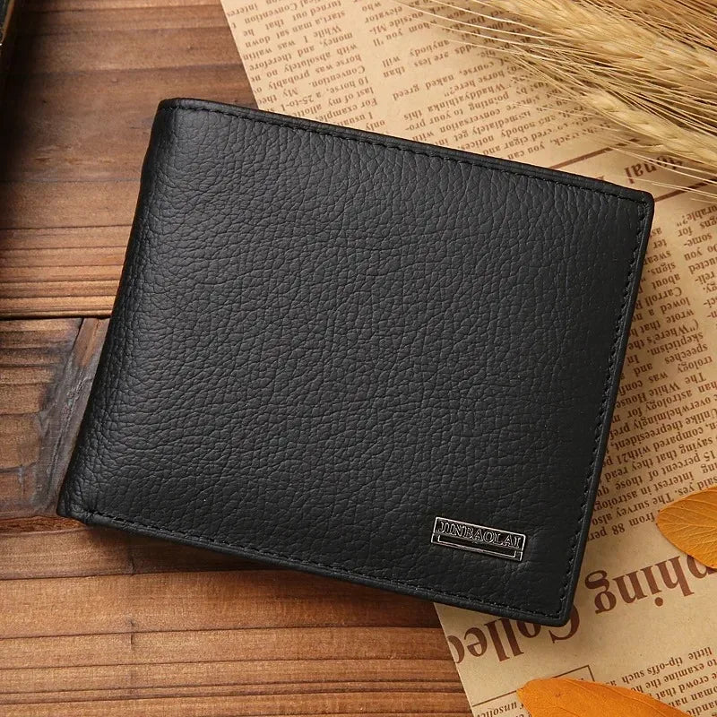 Cowhide Wallet – Genuine Leather Short Wallet For Men