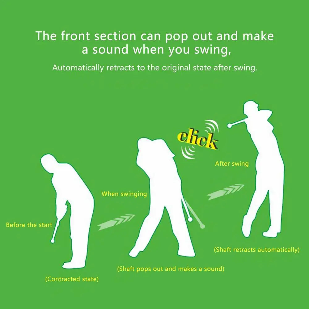 Golf Swing Practice Stick – Telescopic Swing Trainer for Perfecting Your Golf Technique - Premium golf training stick from Lizard Vigilante - Just $18.99! Shop now at Lizard Vigilante