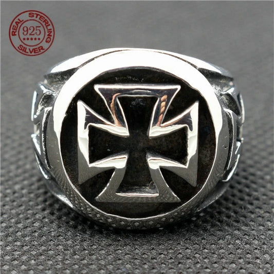 "HELLSILVER // Gothic Cross S925 Ring – Certified Street-Grade Authority for the Damned & the Dapper" - Premium ring from dsers - Just $30.77! Shop now at Lizard Vigilante