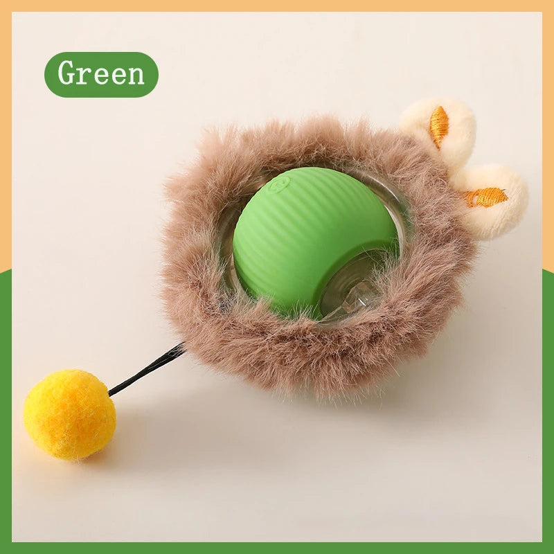 Interactive Cat Toy Rolling Ball - USB Rechargeable Smart Automatic Teaser for Cats and Kittens - Premium cat toy from Lizard Vigilante - Just $19.99! Shop now at Lizard Vigilante