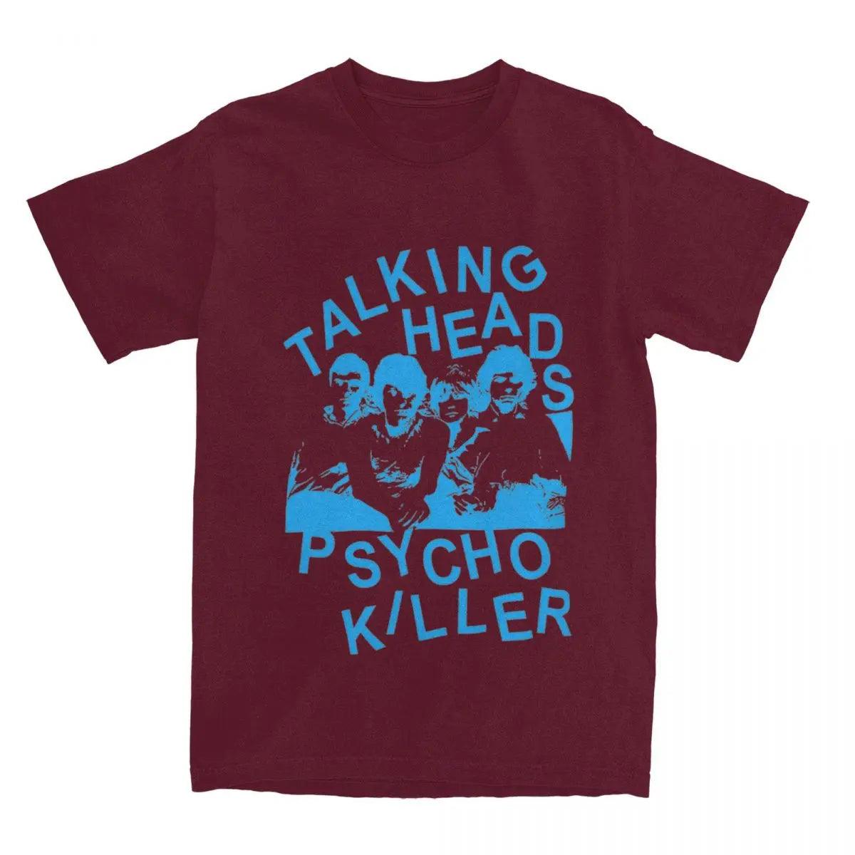 Talking Heads Psycho Killer Men Women's Rock Shirts Stuff Fashion Cotton Punk Music Band T Shirt Tee Clothes All Seasons - Lizard Vigilante