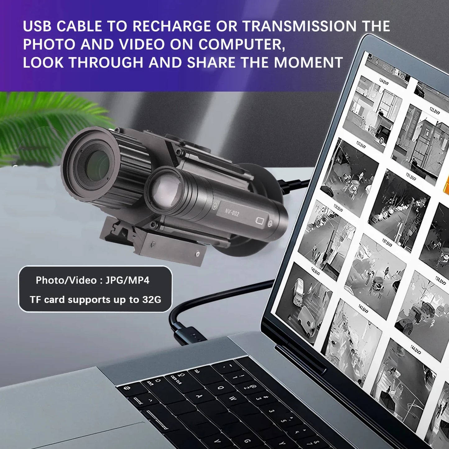 NV002M Digital Night Vision Camera 1080P Video Camera Infrared Monocular Multiple Image Mode Crosshair Hunting Night Sight Scope