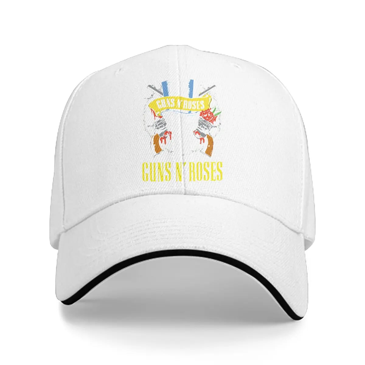 Classic Solid Color Guns N' Roses Baseball Cap – Heavy Metal Sun Shade Hat for Men & Women - Premium cap from Lizard Vigilante - Just $23.88! Shop now at Lizard Vigilante