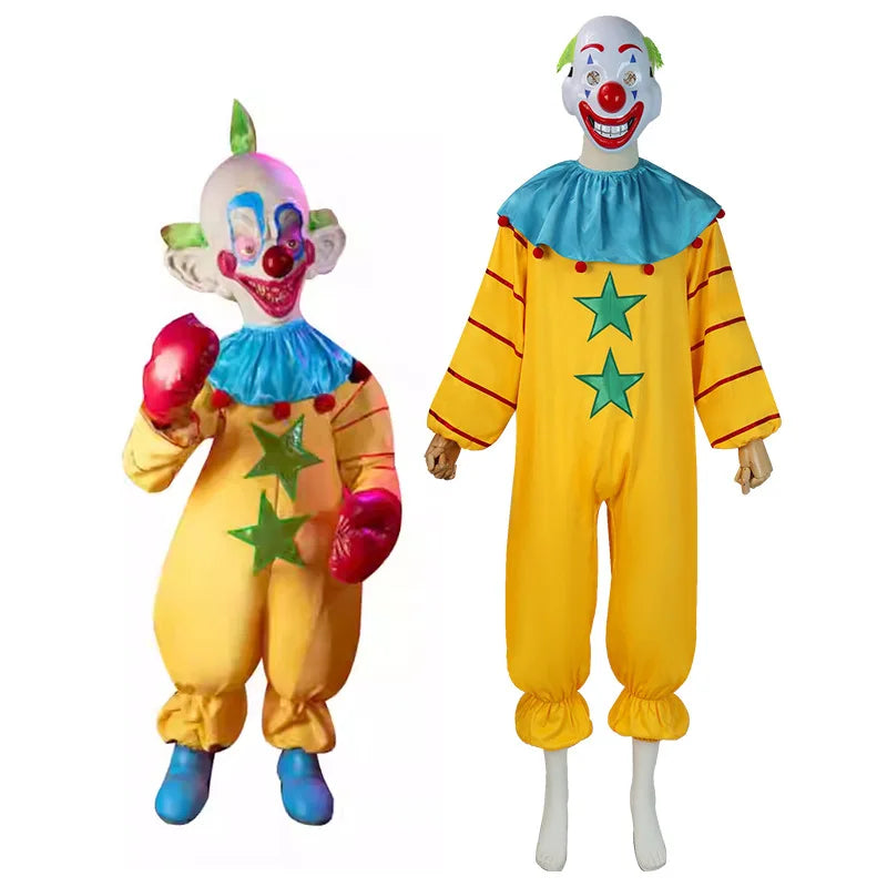 Funny Clown Cosplay Costume for Women & Men | Circus Clown Outfit with Mask & Gloves | Halloween Party & Stage Performance Jumpsuit - Premium costume from Lizard Vigilante - Just $42.99! Shop now at Lizard Vigilante